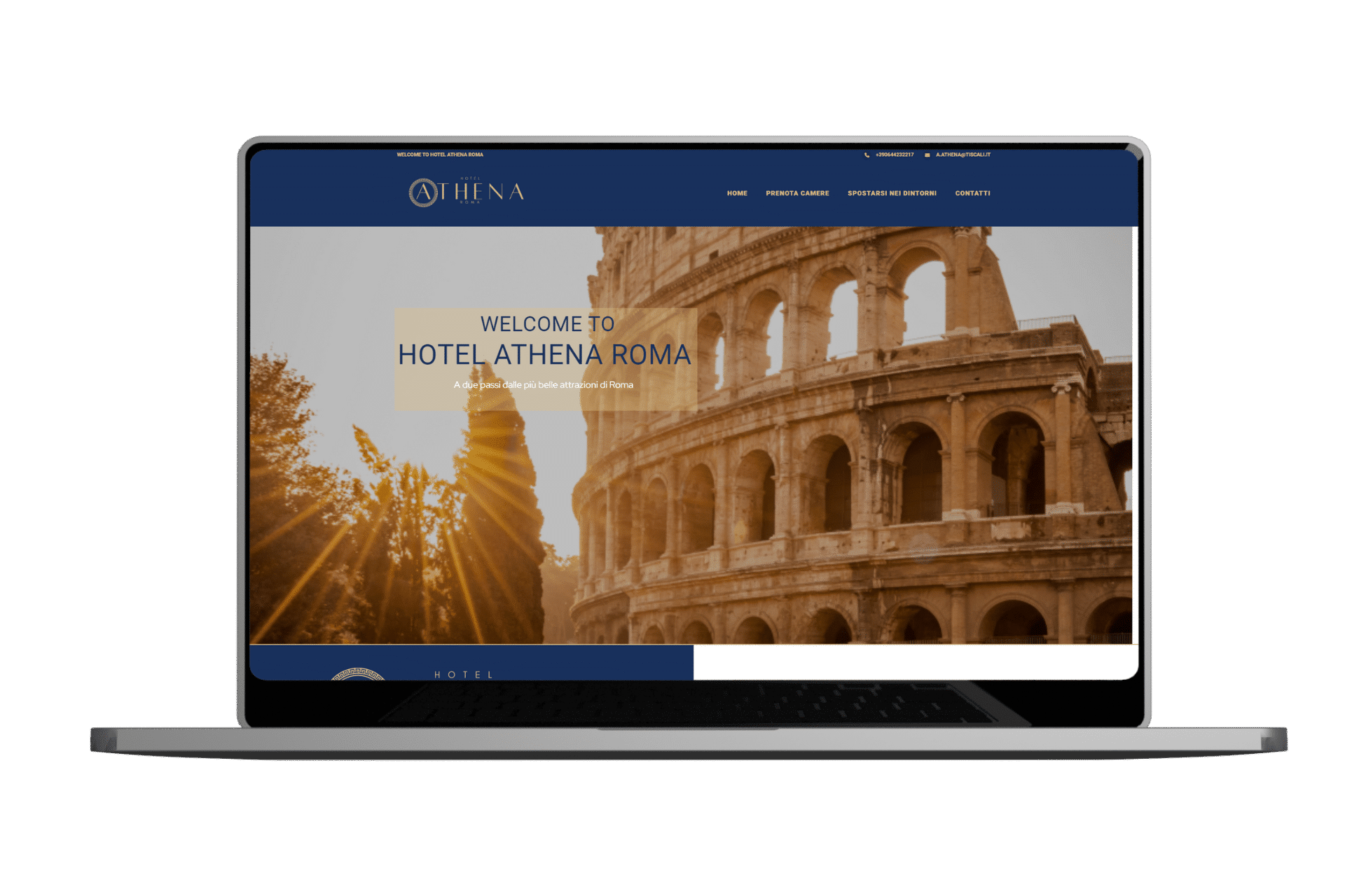 Home sito web hotel easy sviluppato da easy digital agency roma